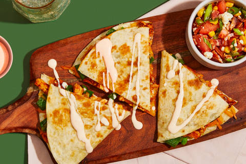 Organic Chicken & Pepper Quesadillas