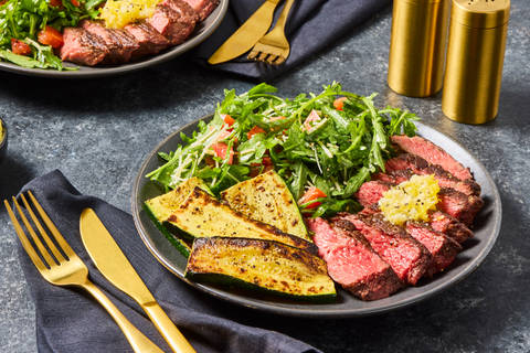 Steak with Lemon Garlic Butter
