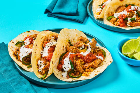 Southwest Pork & Green Pepper Tacos
