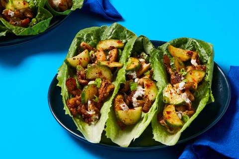 Spicy Cumin Chicken Lettuce Wraps