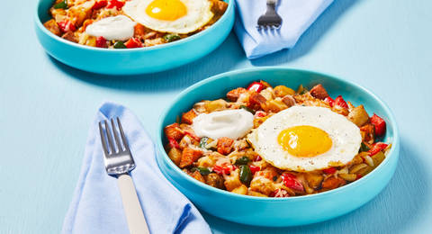 Cheese & Bacon Southwest Hash