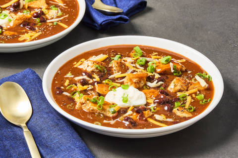 Chicken & Black Bean Enchilada Soup