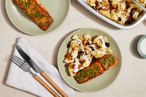 Oven Bake Pesto Wild Salmon
