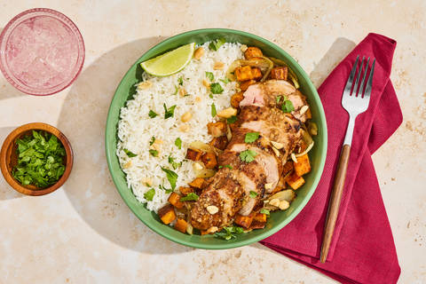 Honey Soy Pork Filet with Sweet Potato