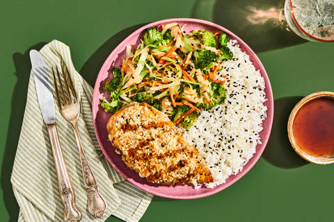 Roasted Coconut Chicken & Orange Sauce