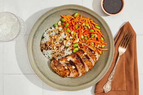 Teriyaki Salmon Bowls with Rice