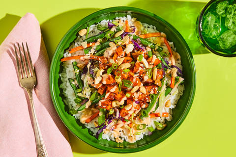 Teriyaki Sweet Potato & Chicken Bowls