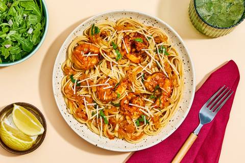 Garlicky Chili Organic Chicken Pasta