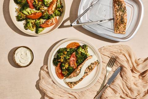 Oven Bake Wild Salmon & Dijon Sauce