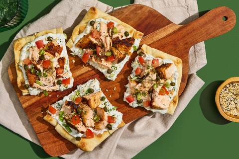 Everything Spiced Tilapia Flatbreads