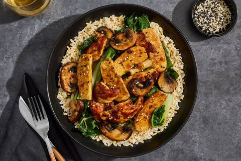 Sesame Ginger Chicken & Mushroom Stir Fry