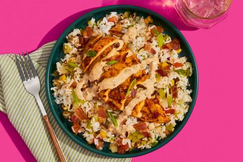 Cajun Style Blackened Tofu with Bacon