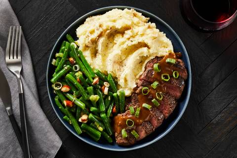 Seared Sirloin with Pot Roast Gravy