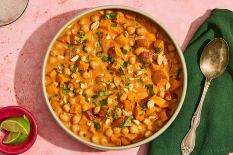 Thai Peanut Shrimp & Sweet Potato Curry