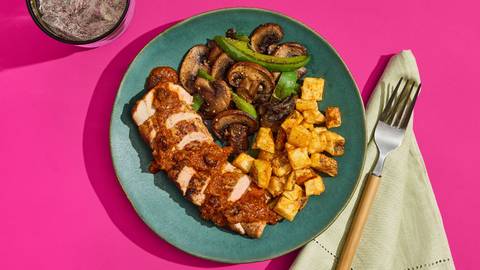 Smoky Chicken & Saucy Spanish Potatoes