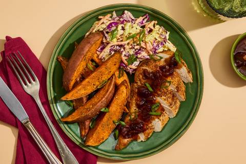Smoky Ancho Chicken & Honey Mustard Slaw