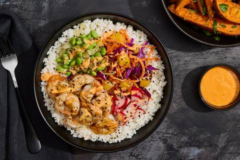 Sesame Wild Gulf Shrimp Poke Bowls
