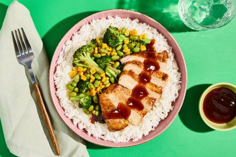 Teriyaki Pork Chop Rice Bowls