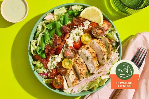 Spring Salad with Herbed Chicken & Bacon