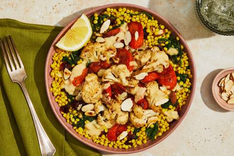 Maple Harissa Steak & Cauliflower Bowls