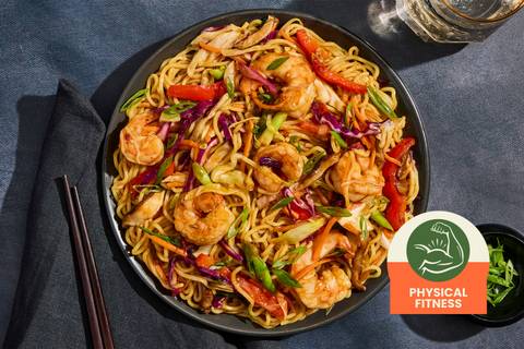 Wild Gulf Garlic Shrimp Yakisoba