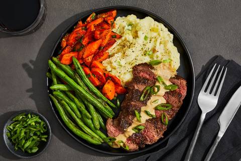 Herbed Sirloin Steak & Truffle Cream