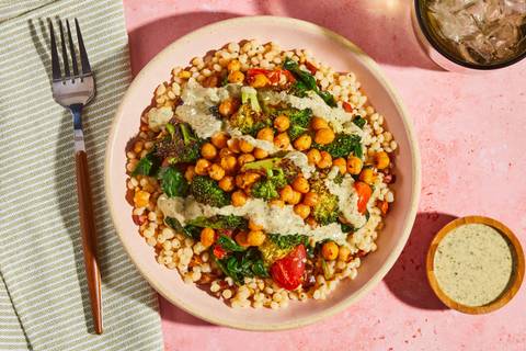 Roasted Chickpea & Broccoli Bowls