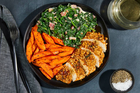 Walnut Chicken & Honey Thyme Sauce