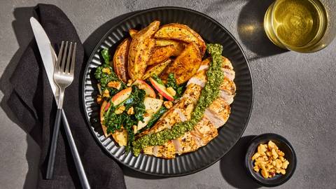 Pesto Organic Chicken & Roasted Potatoes