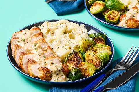 Creamy Shallot Thyme Pork Chops
