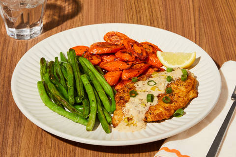 Chicken Scaloppine in Lemon Garlic Cream Sauce