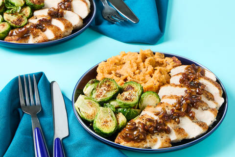 Maple Pecan Chicken & Sweet Potato Mash