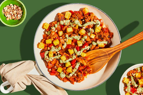 Turkey Skillet with Creamy Chimichurri