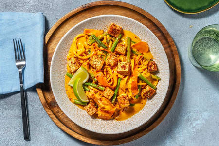 Red Thai Style Tofu and Coconut Noodles Recipe HelloFresh