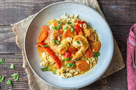 easy prawn thai curry