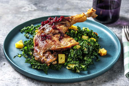 Duck Leg With Cavolo Nero And Sauce Recipe Hellofresh