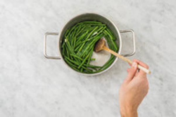 Haricots verts koken