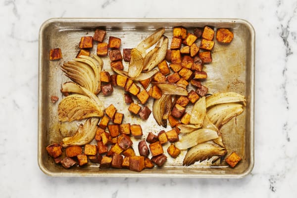 hello fresh sweet potato farro bowl