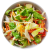 Snittet salat (kål, endivie, gulerod)