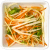 Strimlet salat (kål, endivie, gulrot)