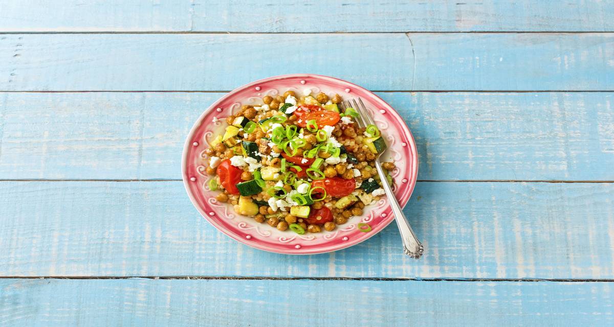 ChickpeaPowered Mediterranean Couscous Recipe HelloFresh