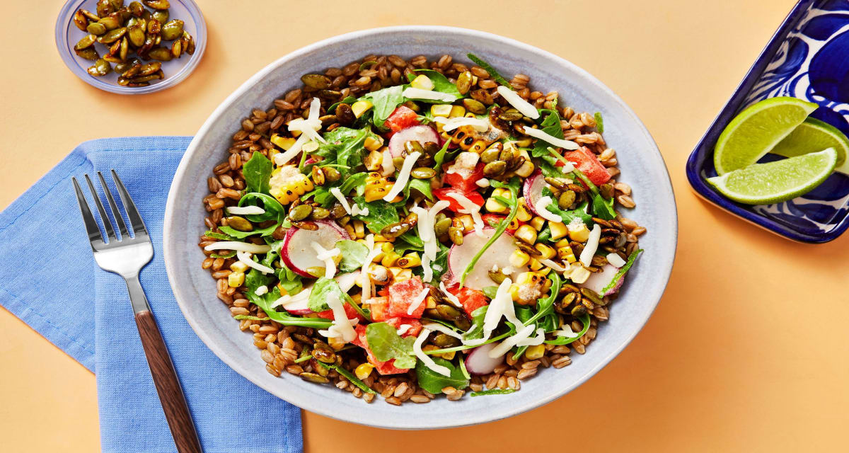 Farro Bowl with Corn Recipe HelloFresh