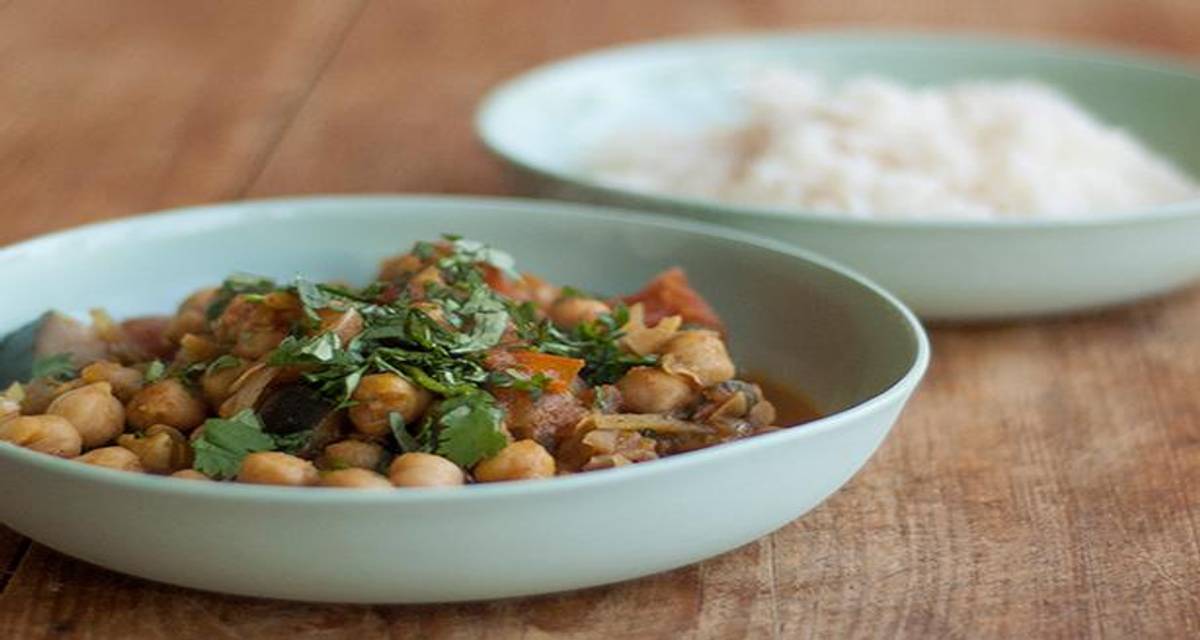 Garam Masala Chickpeas with Eggplant Recipe HelloFresh
