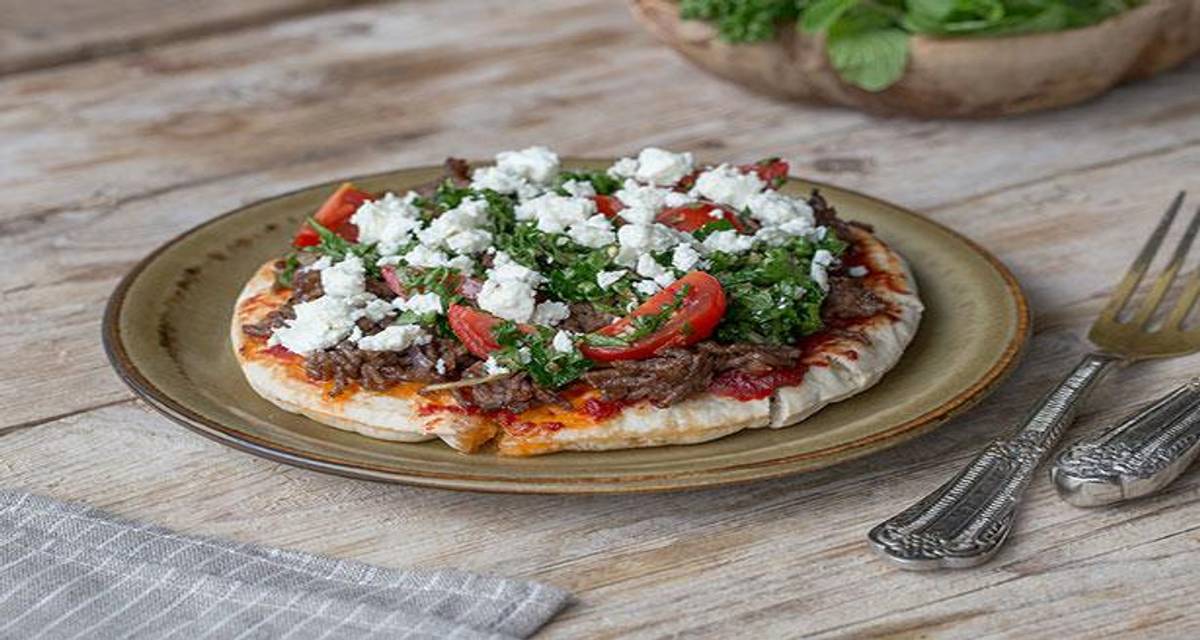 Baharat Lamb Flatbread Pizzas Recipe HelloFresh
