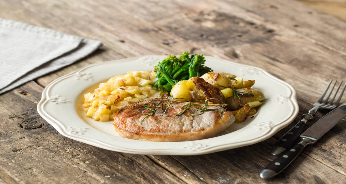 Roasted Vegetables Baked Pork Chop Dinner Recipes Roasted