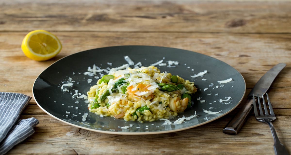 Spring Asparagus & Shrimp Risotto Recipe HelloFresh