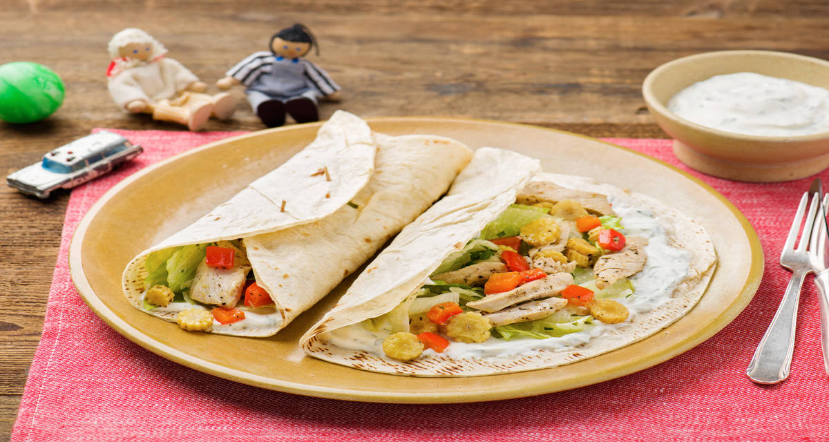 Wraps met kip, maïs en yoghurt Recette HelloFresh