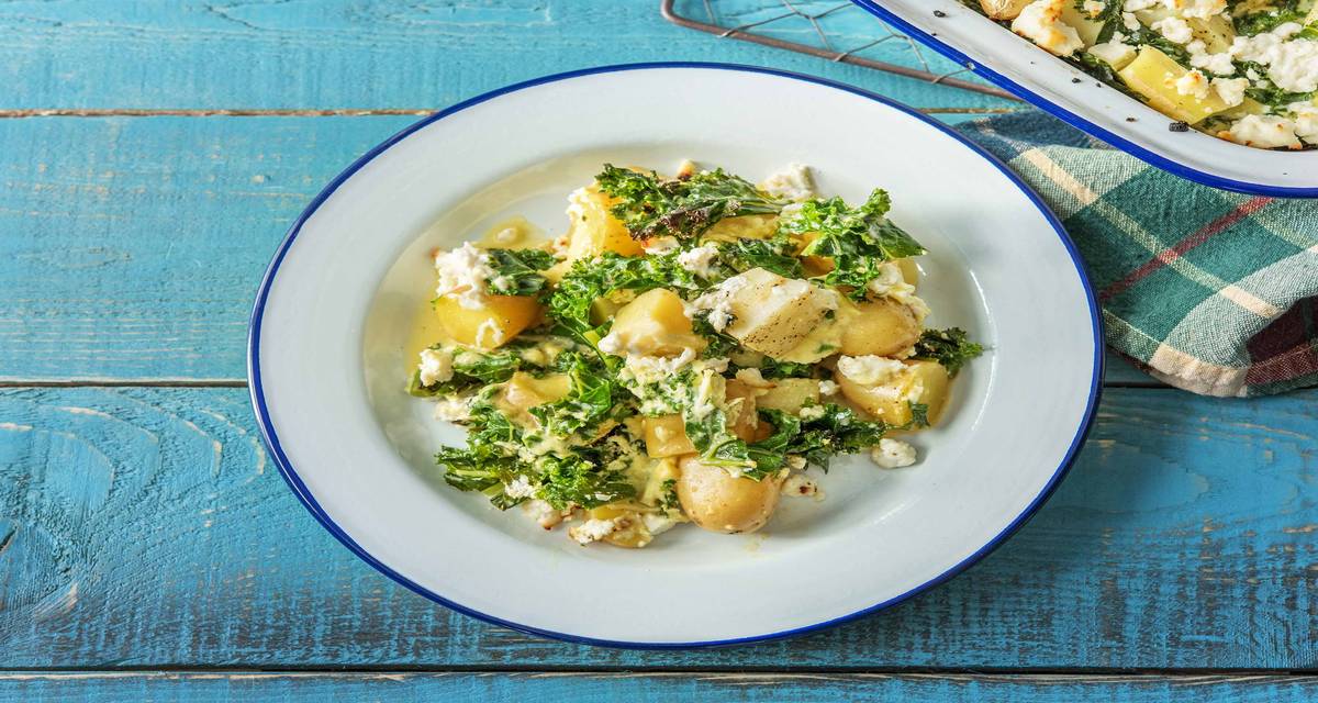 Frittata au chou frisé, au panais et au chèvre Assaisonnée au romarin
