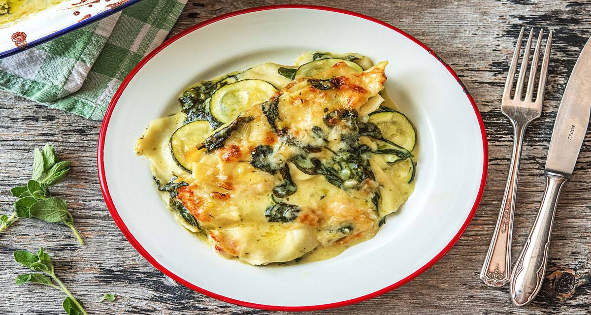 Lasagne fondante aux épinards