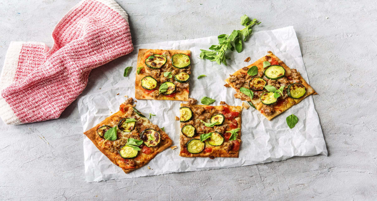 Chicken Sausage Pizzas Recipe | HelloFresh